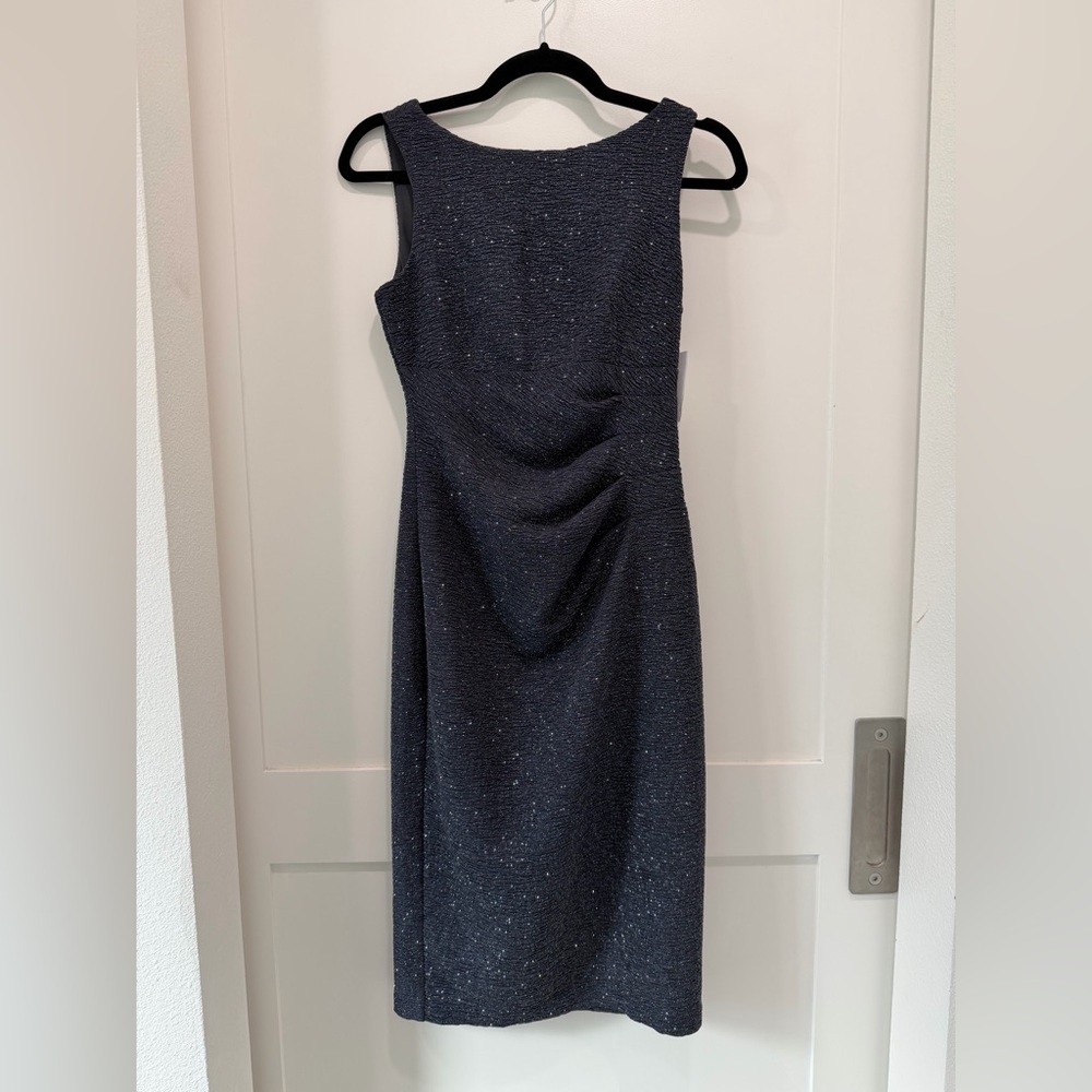 NEW ELIZA J MIDI Cocktail Dress- Gray (Size 0)